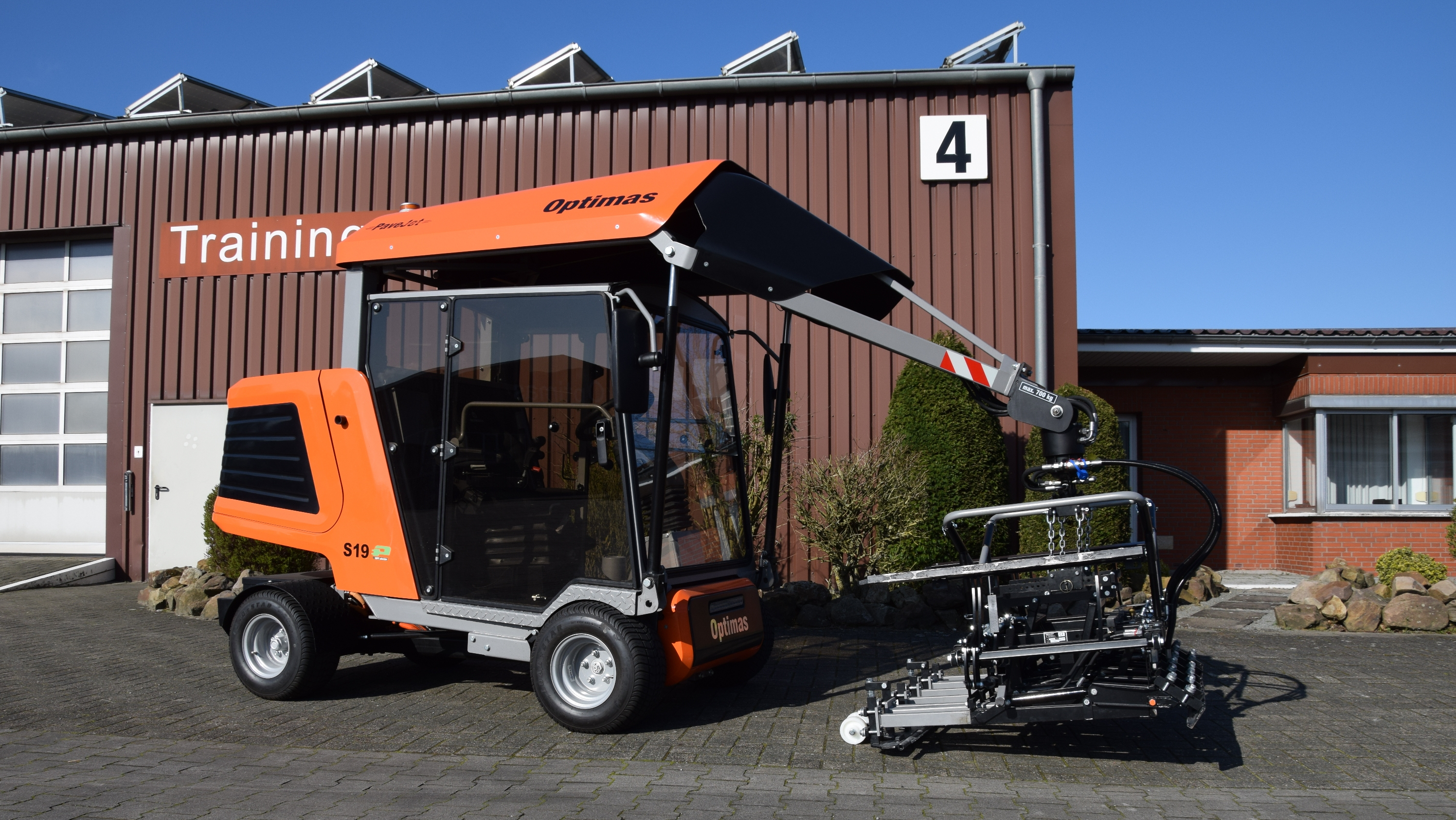 Machine de pose de pavés S19E PaveJet - vue latérale