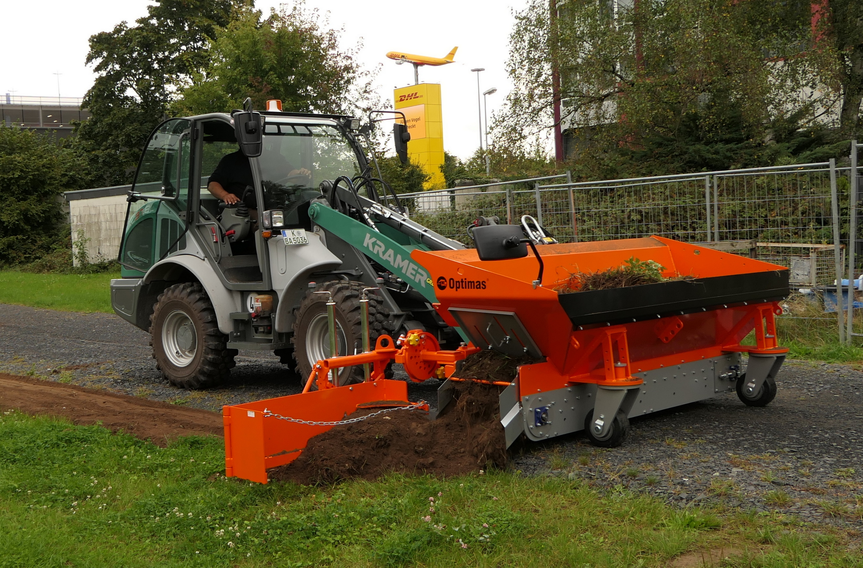 Optimas Finliner pflegt Flughafen