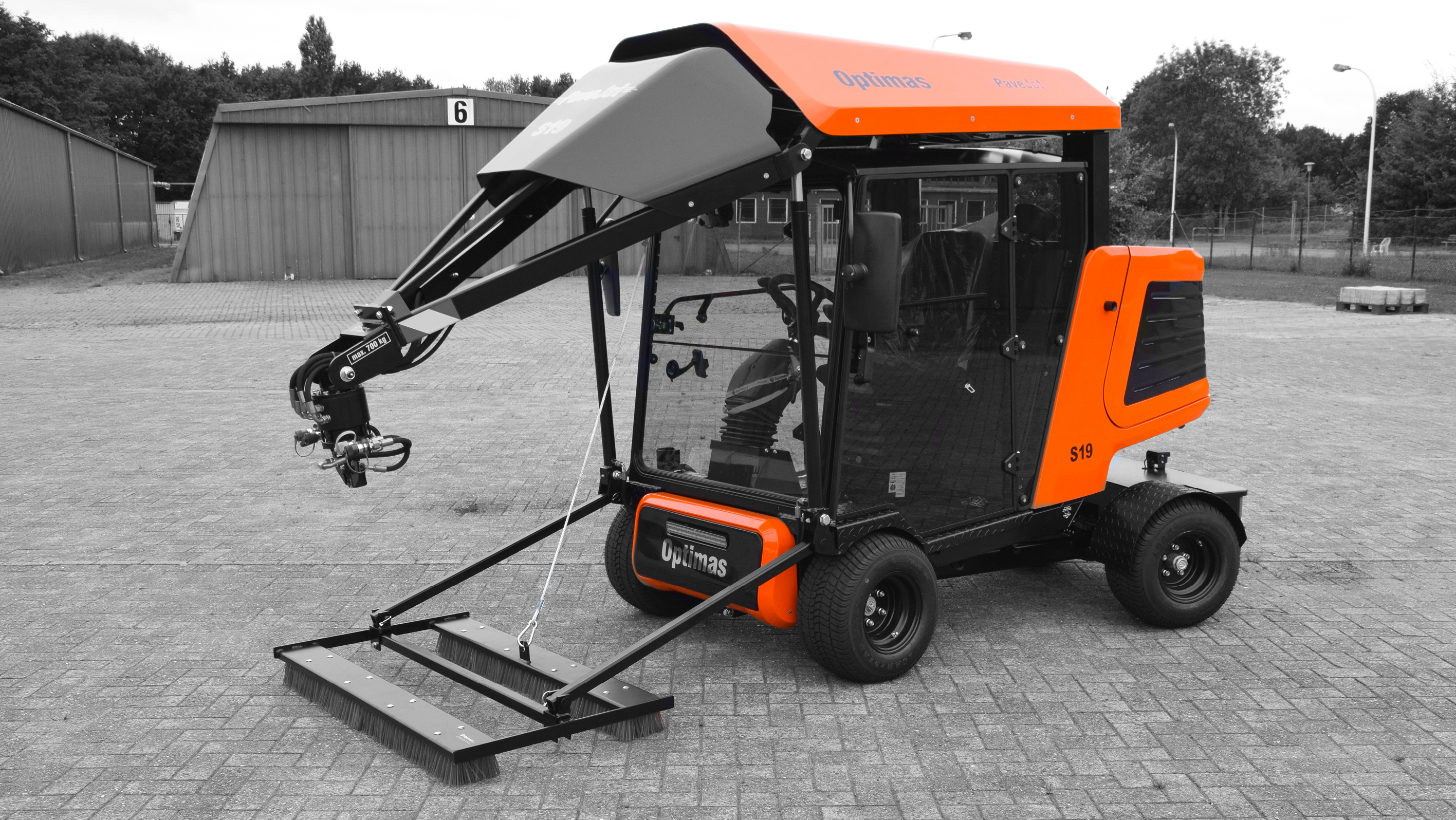 Paver Joint filling broom, mechanical  Paver Joint filling broom, mechanical