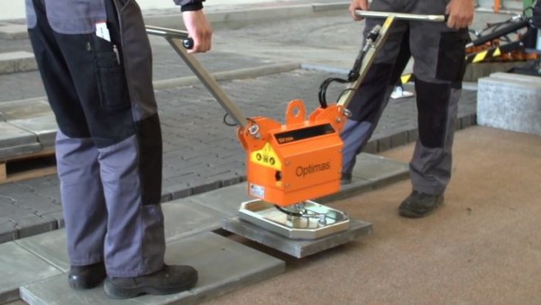 Optimas Vacuum Device SV 250 A: Comfortable handling, lifting and installation of airtight concreteor natural stone elements up to 250 kg / 550 lbs. 